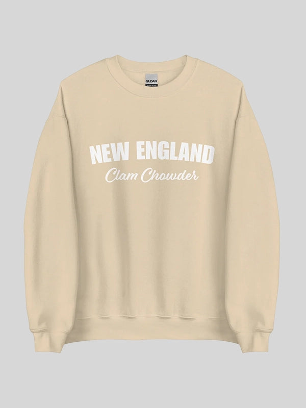 New England Clam Chowder Sweatshirt Beige