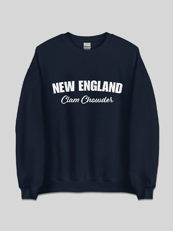 New England Clam Chowder Sweatshirt Blue