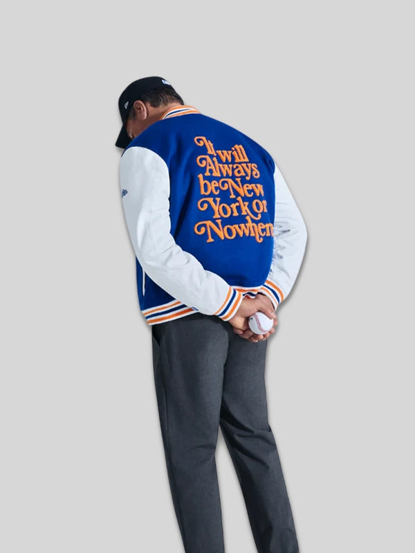 New Era x NYON x Ny Mets Varsity Jacket Blue