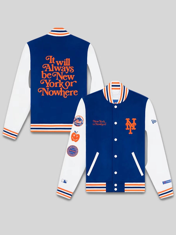 New Era x New York or Nowhere x New York Mets Varsity Jacket
