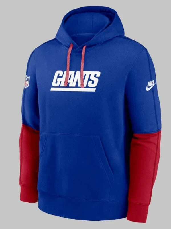 New York Giants Nike Royal Alternate Logo Club Pullover Hoodie