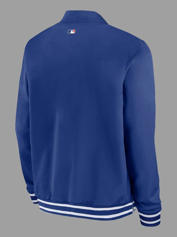 New York Mets Dugout Bomber Jacket Blue