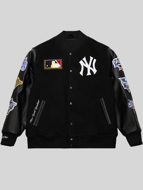 New York Yankees Black Out Varsity Jacket
