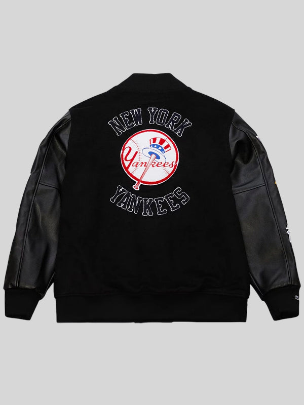 New York Yankees Out Varsity Jacket Black