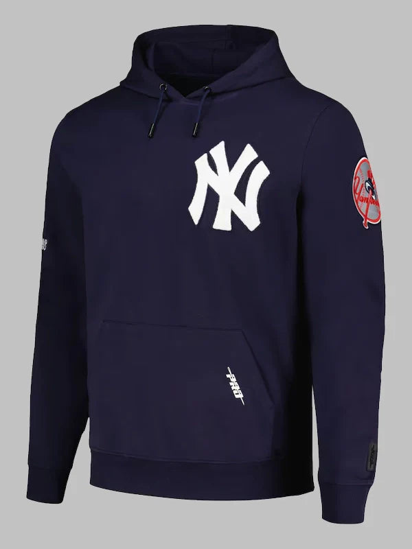 New York Yankees Pro Standard Navy Team Logo Pullover Hoodie