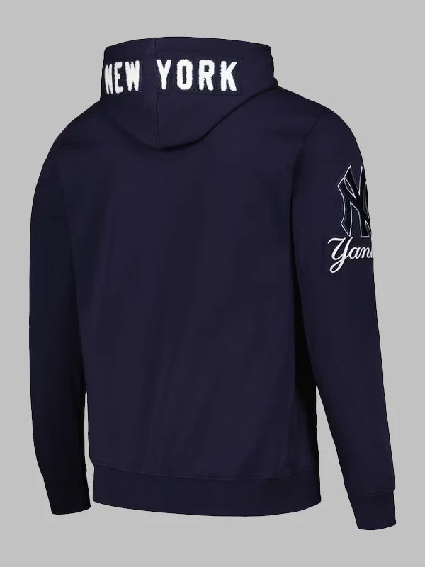 New York Yankees Pro Standard Team Logo Blue Pullover Hoodie