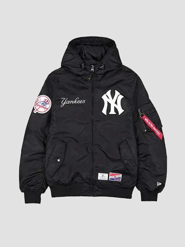 New York Yankees x ALPHA x NEW ERA Bomber Black Jacket