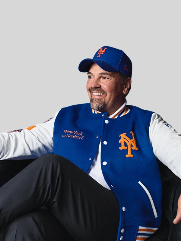 New York or Nowhere x New Era x New York Mets Varsity Jacket Blue