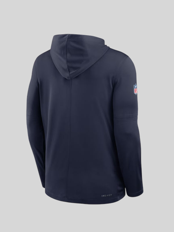 New England Patriots Sideline Performance Hoodie T-Shirt