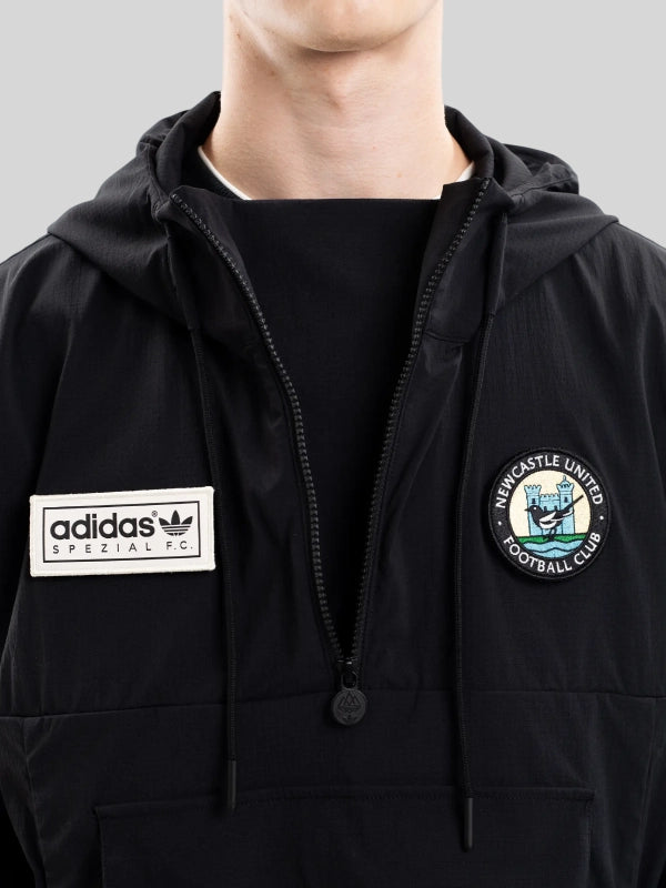 Newcastle United adidas SPZL F.C. Smock Jacket Black