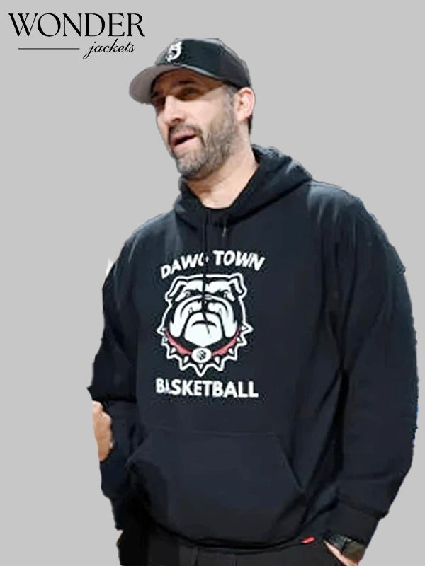Nick Sirianni Down Town Basketball Hoodie Black