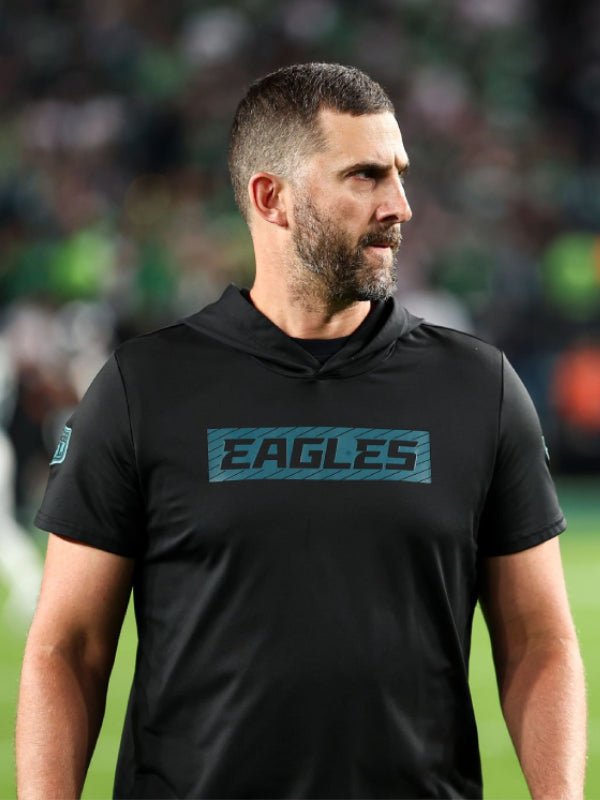 Nick Sirianni Eagles Black Hooded T-shirt