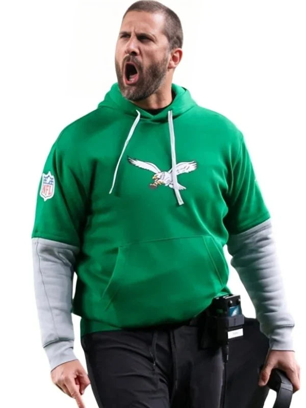 Nick Sirianni Eagles Kelly Green Hoodie