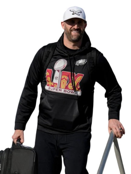 Nick Sirianni Super Bowl LIX Arrivals Hoodie Black