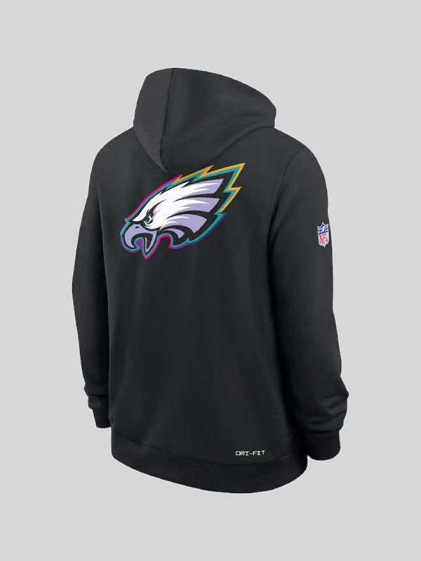 Nike Black Crucial Catch Eagles Hoodie-2025