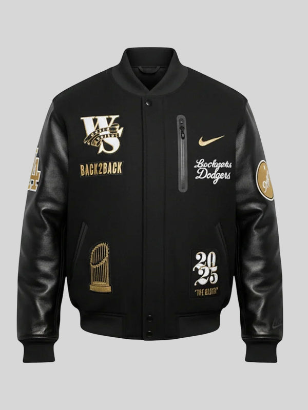 Nike Dodgers World Series Letterman Jacket