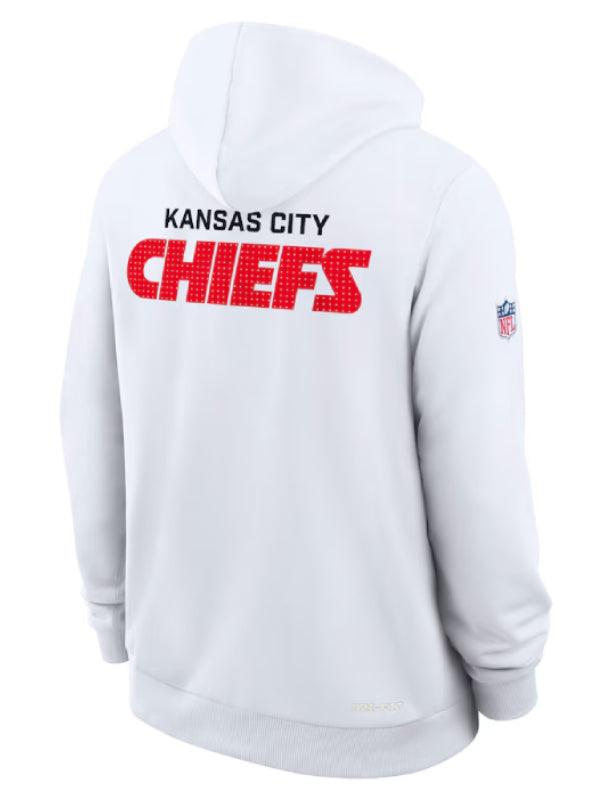 Nike Kansas City Chiefs White Sideline Initial Home Hoodie