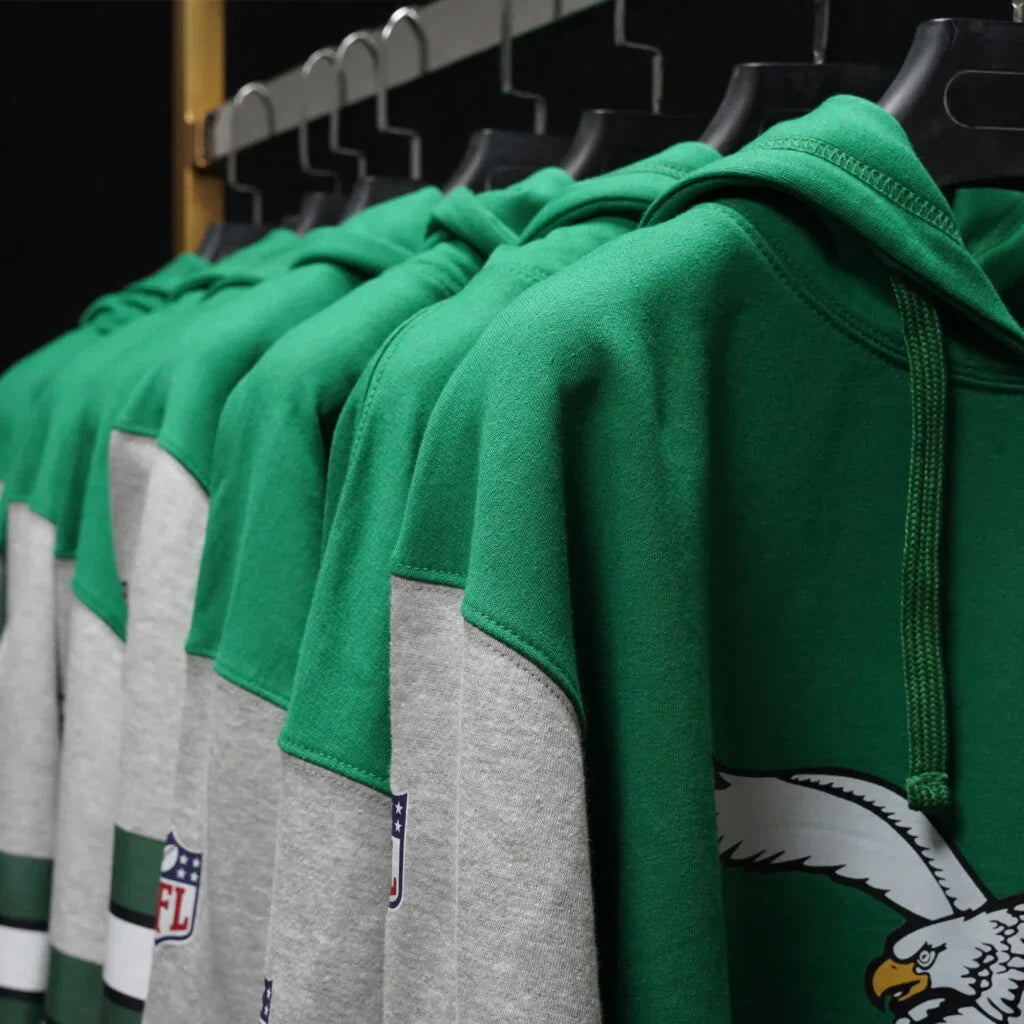 Nike-Philadelphia-Eagles-Green-and-Grey-Hoodie