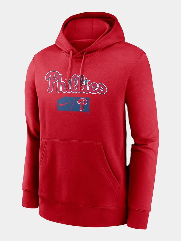 Nike Philadelphia Phillies Red Pullover Hoodie