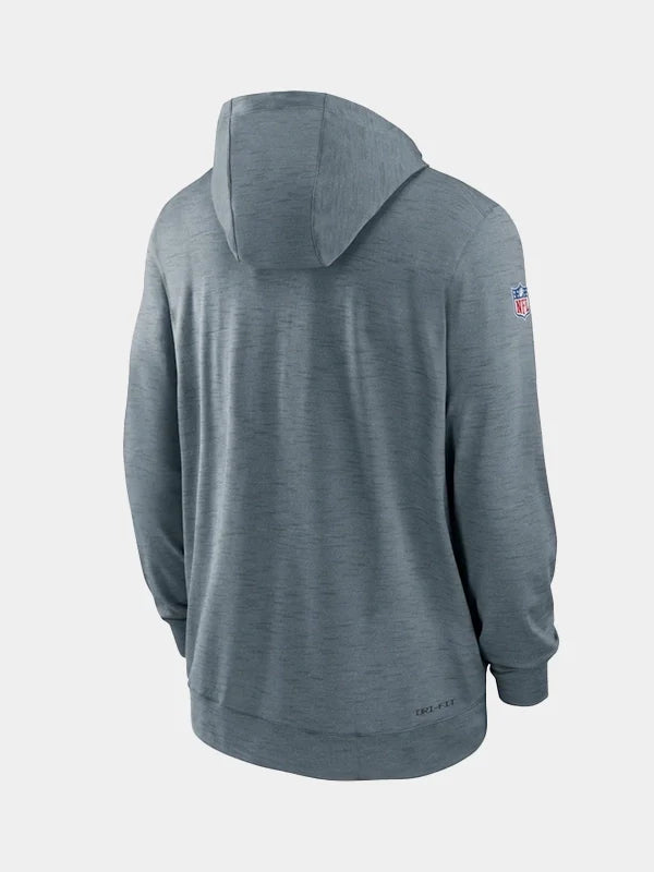 Nike San Francisco 49ers Grey Full-Zip Hoodie