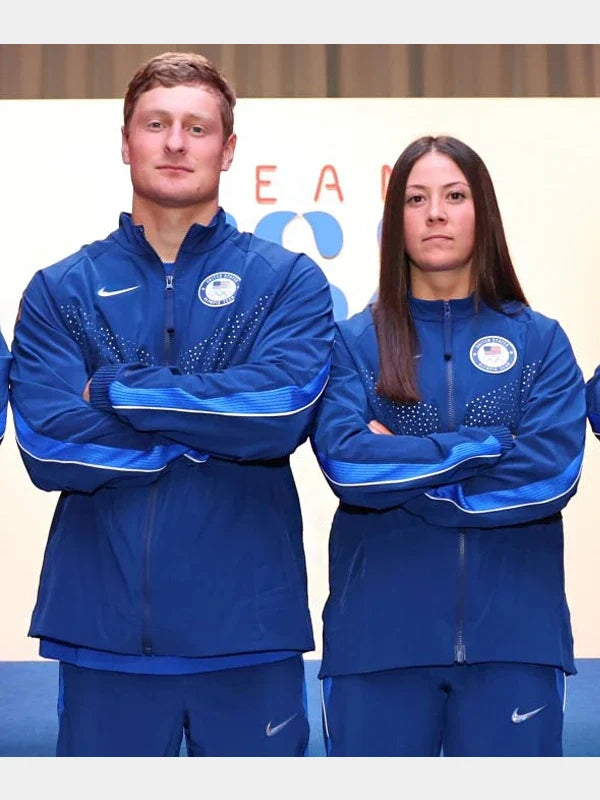 Nike Team USA Medal Ceremony Blue Jacket