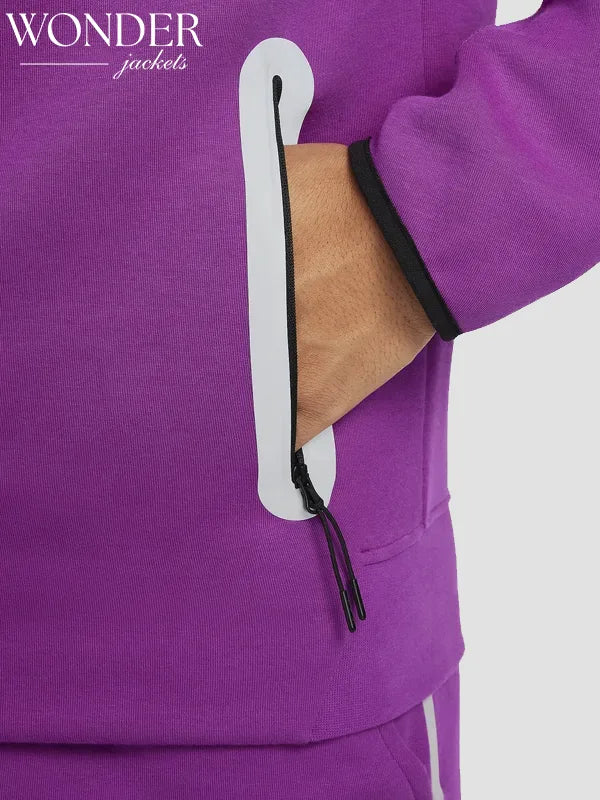 Nike Tech Windrunner Reflective Design Details Fleece Full-Zip Pink Jacket