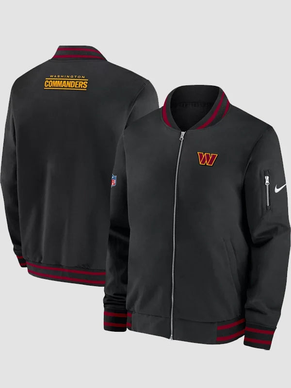 Nike Washington Commanders Bomber Jacket Black