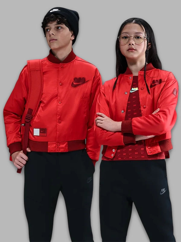 Nike x Lego Red Bomber Jacket Mens