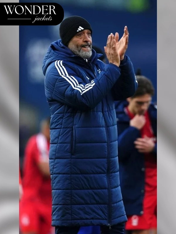 Nuno Espirito Santo Blue Puffer Coat