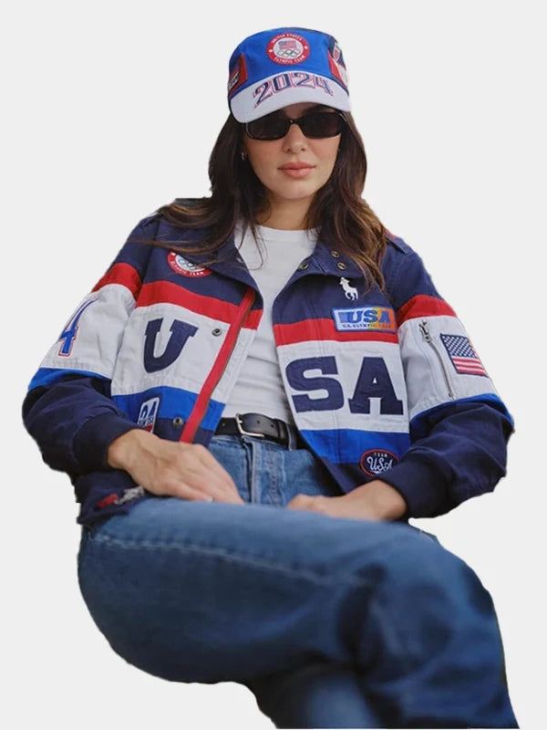 Olympics Kendall Jenner Flagbearer Jacket Team USA