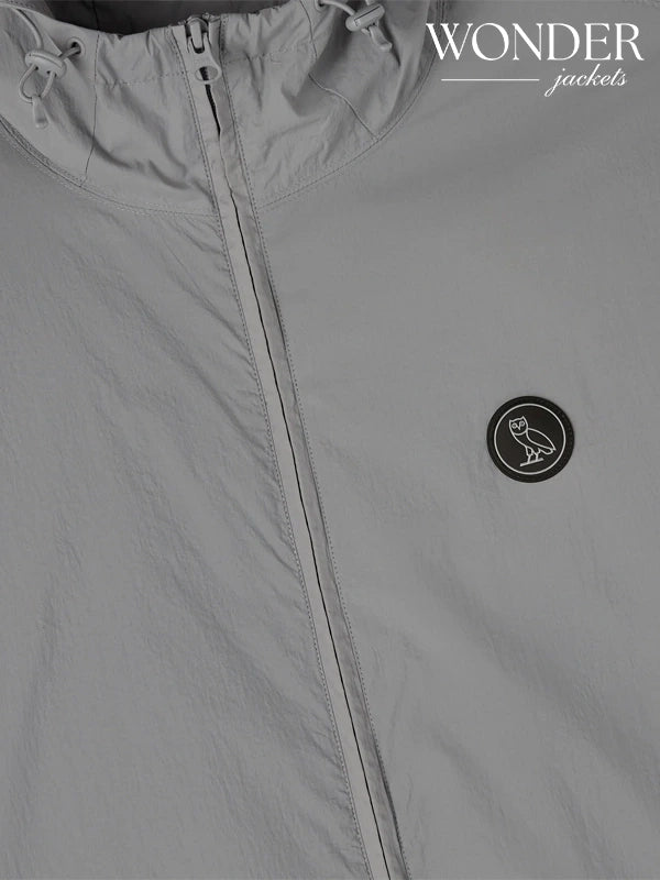 OVO Grey Hooded Track Jacket