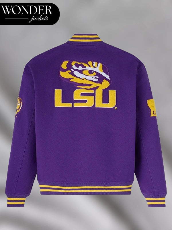 OVO LSU Tigers Purple Varsity Jacket