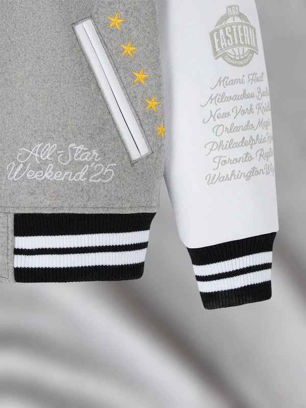OVO NBA All-Star Varsity Jacket Grey & White