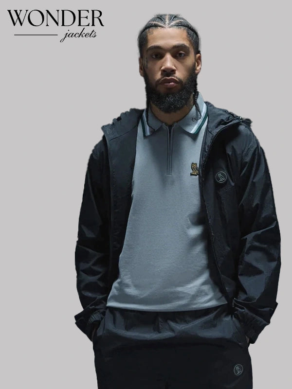 OVO Nylon Black Track Jacket