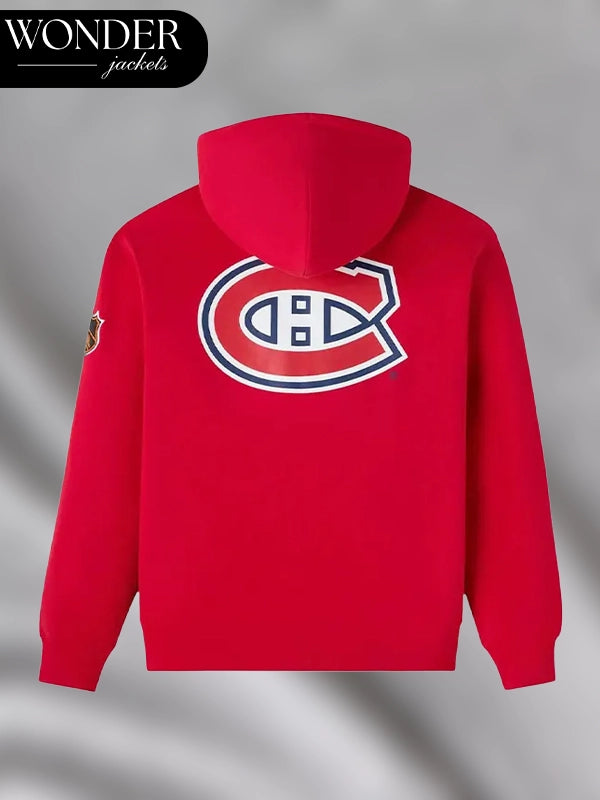 OVO x NHL Montrea lCanadiens Team Training Red Hoodie