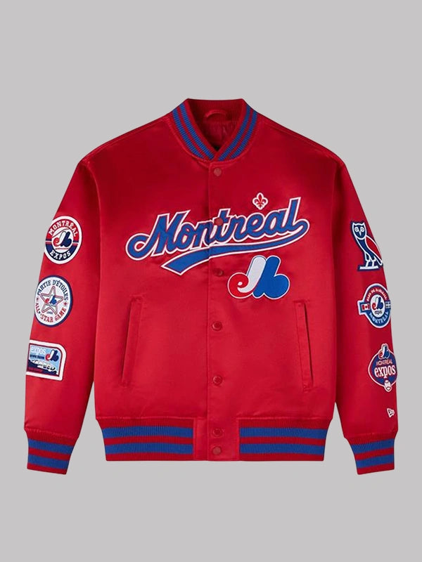 OVO x New Era x MLB Montreal Expos Varsity Jacket