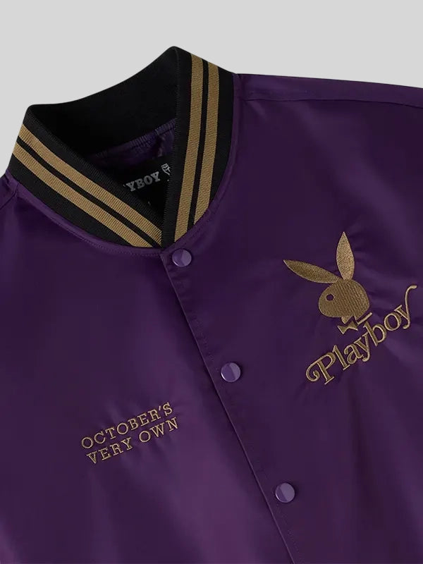 OVO x Playboy Satin Purple Jacket
