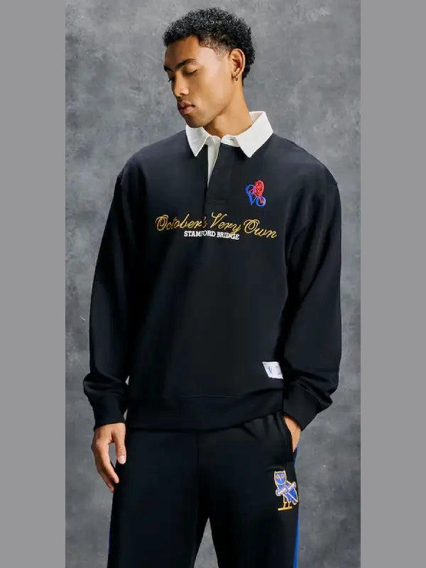 Chelsea X OVO Rugby Top Shirt Black