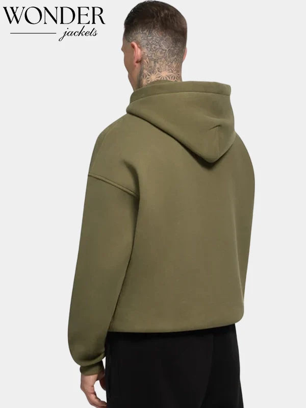 Oace Collage Hoodie Green