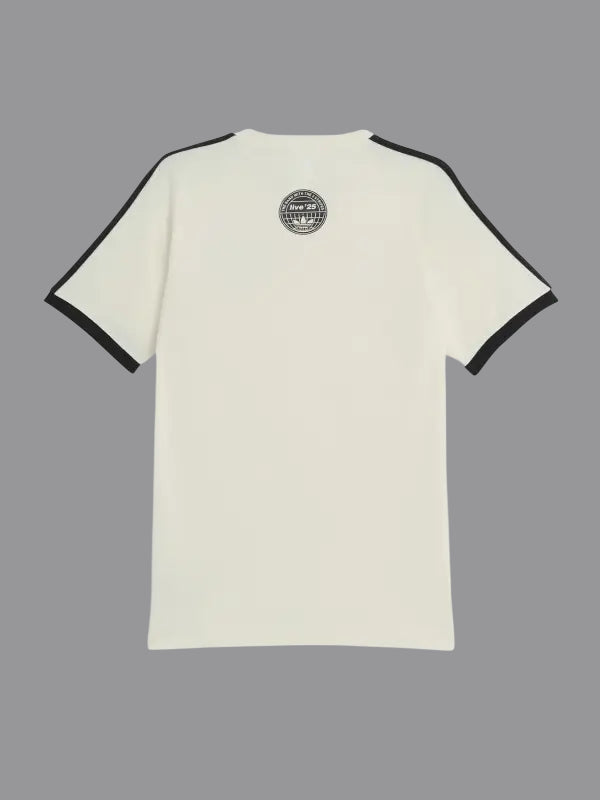 Oasis x Adidas 3-Stripes T-Shirt Cream