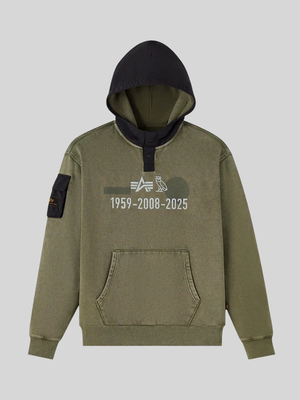 Octobers Very Own Alpha Industries Hoodie Sweatshirt Green