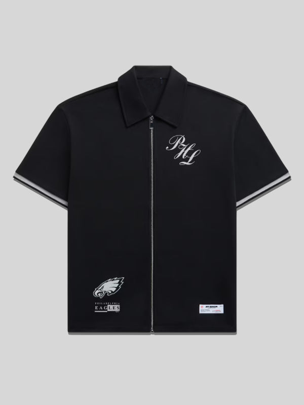 Off Season Philadelphia Eagles Zip-Up T-Shirt