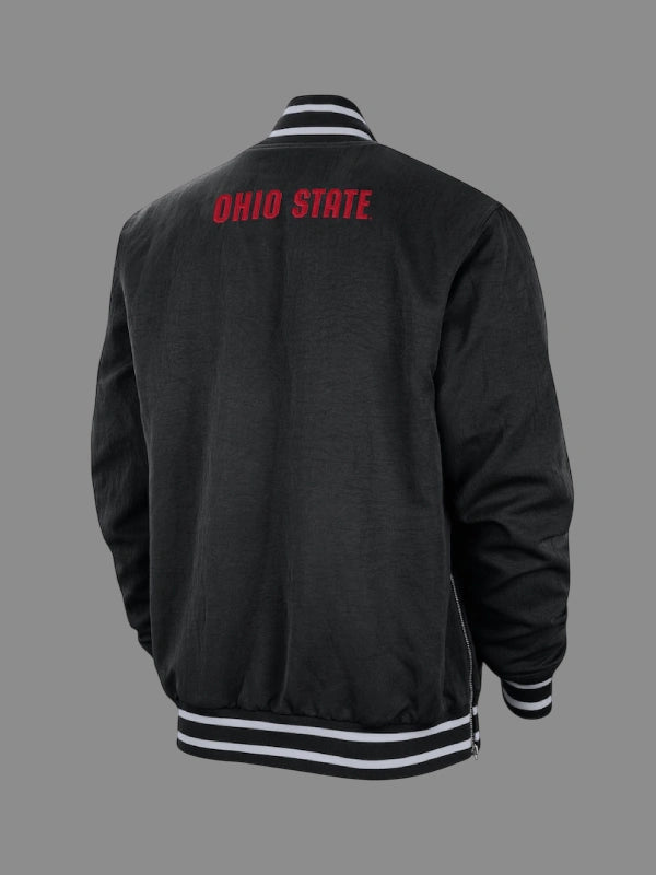 Ohio State Buckeyes Jacket Black Bomber