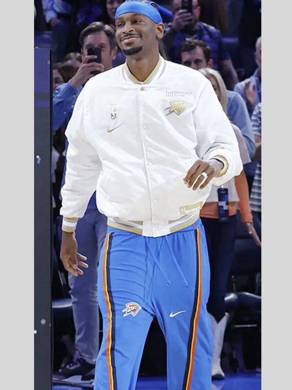 Oklahoma City Thunder Nike 2025 Champions Banner Raising Ceremony Jacket