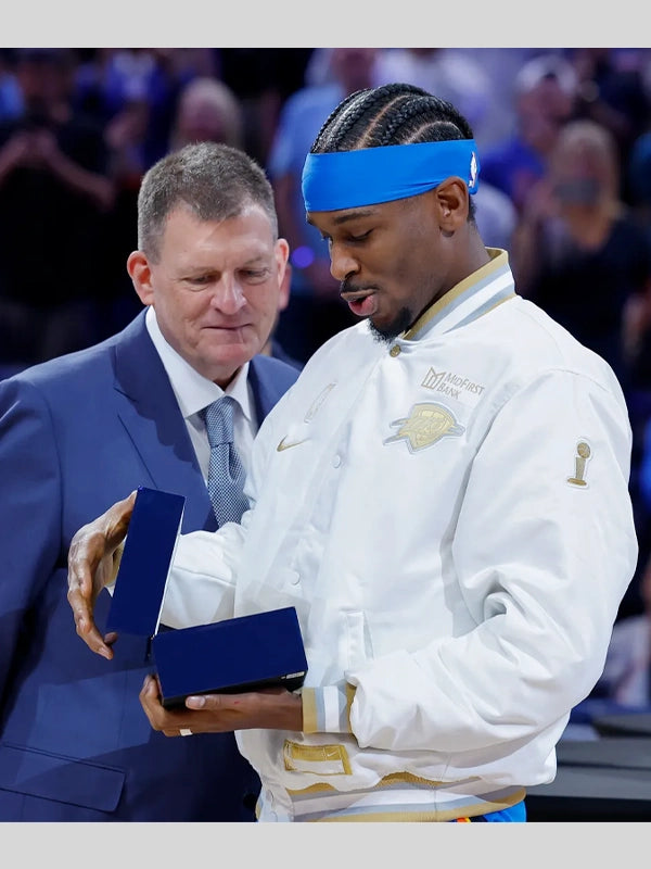 Oklahoma City Thunder Nike 2025 Champions Ceremony Jacket
