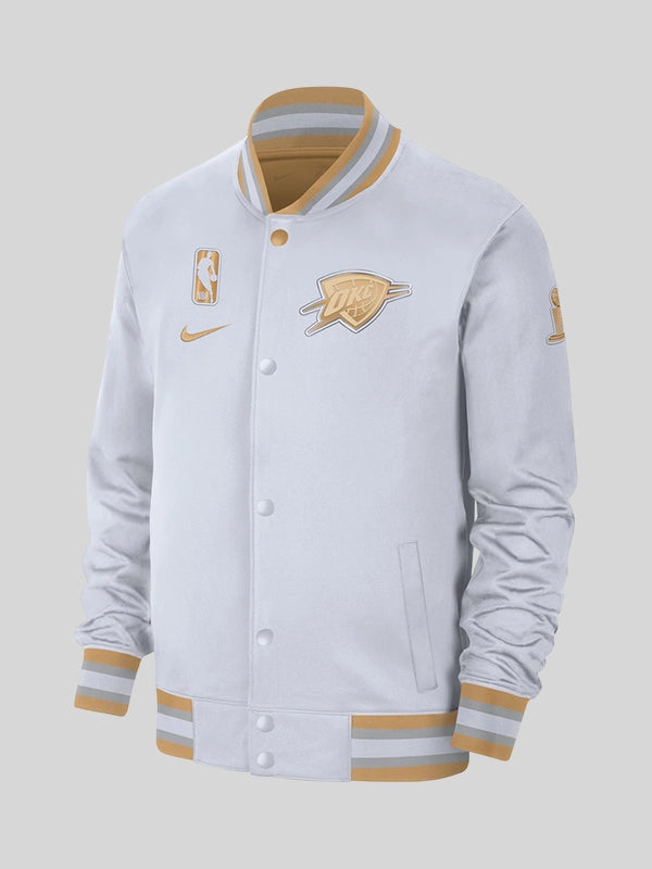 Oklahoma City Thunder White Jacket