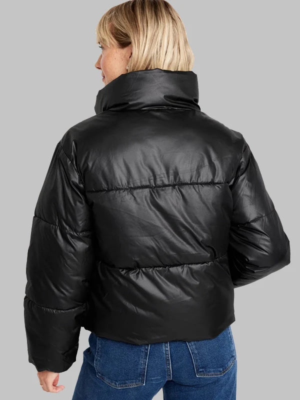 Old Navy Quilted Puffer Jacket Black