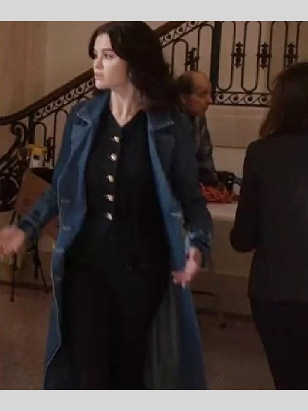 Only Murders in the Building S05 Selena Gomez Coat Blue