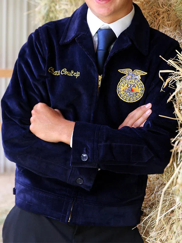 Order Ffa Jacket Blue Corduroy