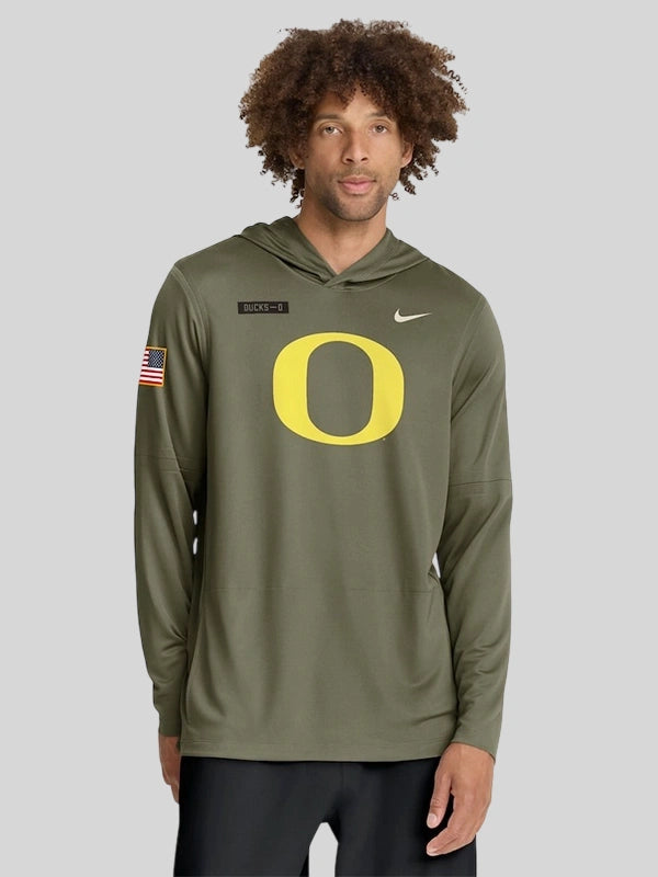 Oregon Ducks 2025 Military Appreciation Hoodie T-Shirt